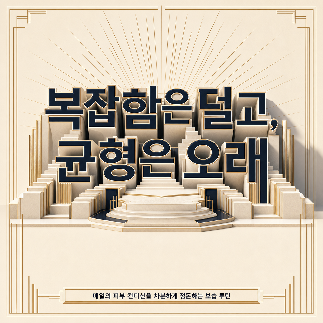 V4-P03-M01-D: 제품 없는 35–44 균형·가벼움 여성 포스터
